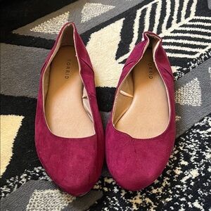 torrid Wine Suede Ballet Flats